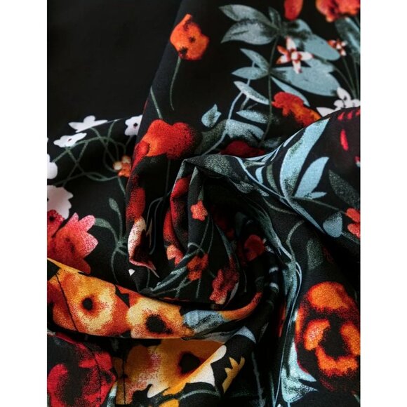 Floral Tassel Kimono Top Lightweight 3/4 Sleeve Open Front NEW Women’s - Picture 4 of 5